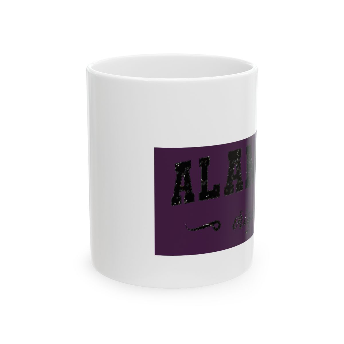 Original Alameda California Retro Hometown Name Alameda Ceramic Mug, Black/White | Alemeda - alternate angle 1, merchandise