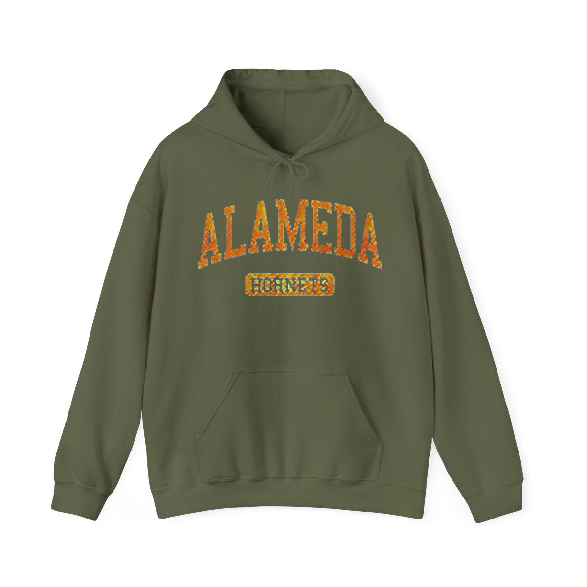 Alameda High School HS Alameda CA Varsity Sports Pullover Hoodie | Alemeda - alternate angle 4, merchandise