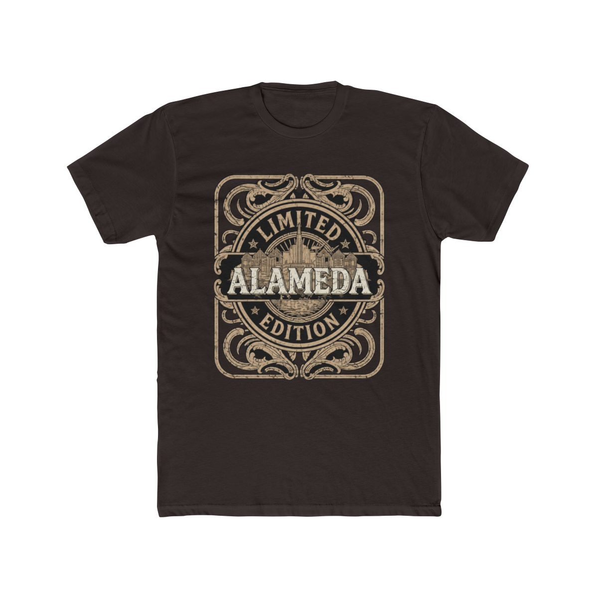 Alameda Vintage Alameda California Retro Alameda Skyline Premium Tri-Blend T Shirt | Alemeda - alternate angle 2, merchandise