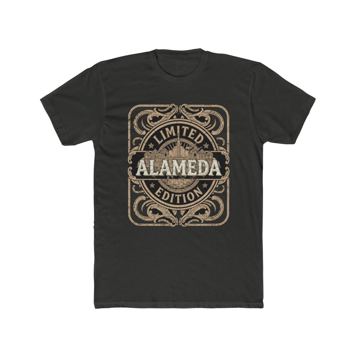 Alameda Vintage Alameda California Retro Alameda Skyline Premium Tri-Blend T Shirt | Alemeda - alternate angle 5, merchandise