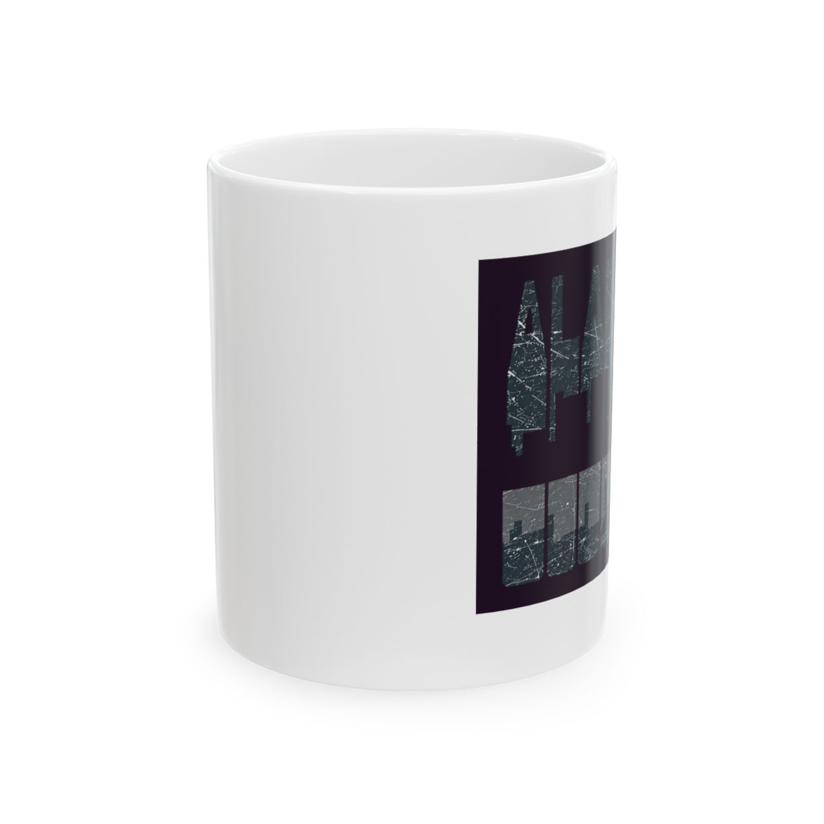 Alameda Vintage Alameda California Retro Alameda Skyline Ceramic Mug, Blue/White | Alemeda - alternate angle 1, merchandise