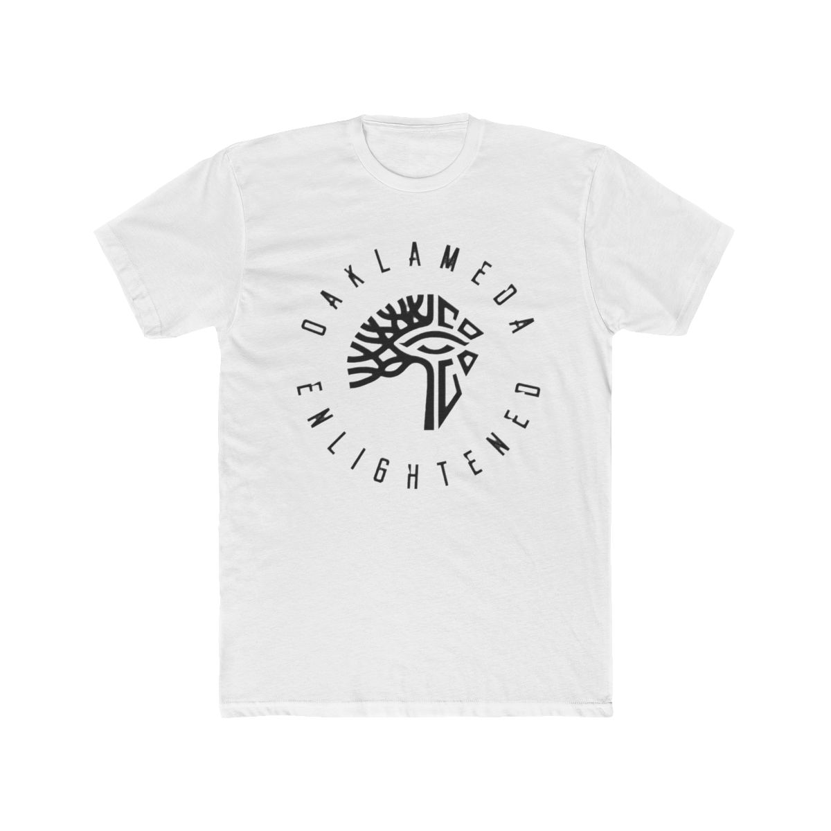 Oaklameda Enlightened Black Round Logo T Shirt | Alemeda - Official T-Shirts merchandise