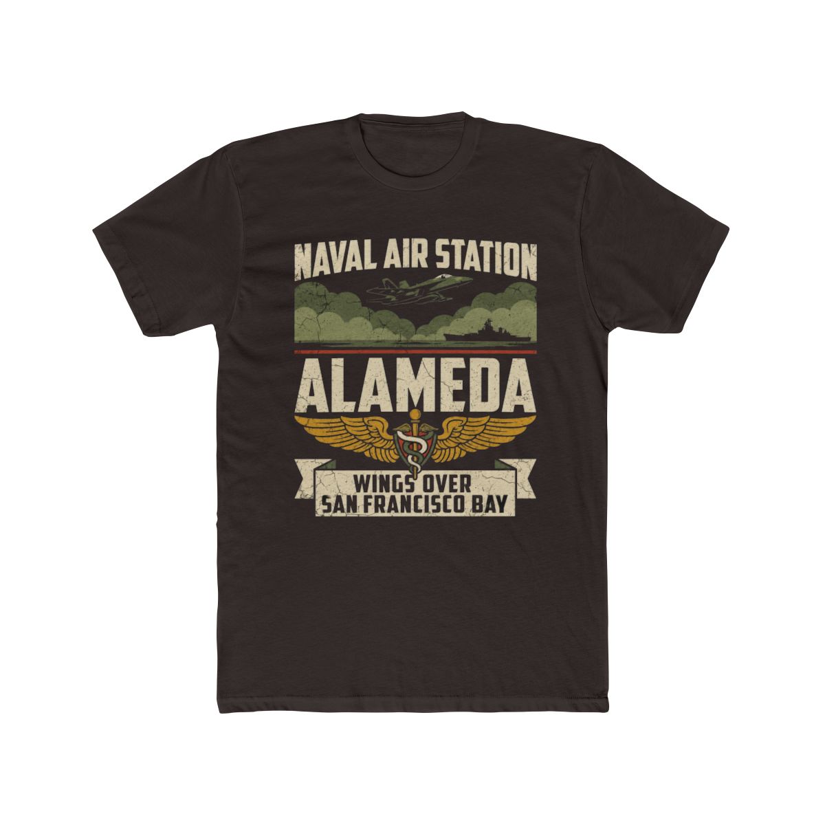 Naval Air Station Alameda Fly High T Shirt | Alemeda - alternate angle 3, merchandise