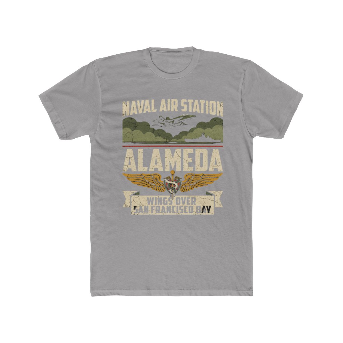 Naval Air Station Alameda Fly High T Shirt | Alemeda - alternate angle 2, merchandise
