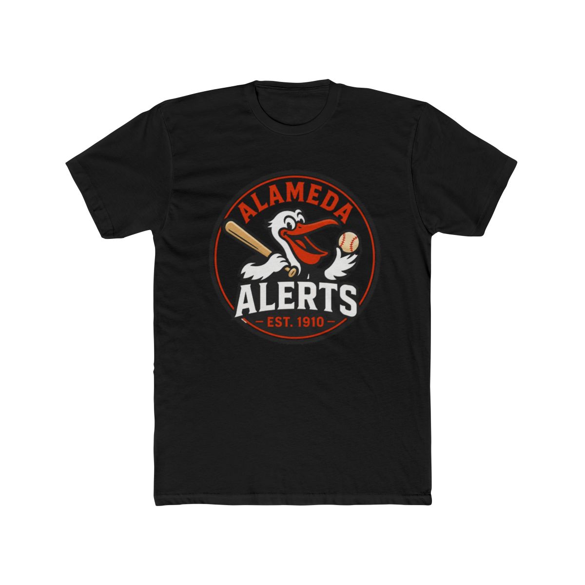 Alameda Alerts Variation Badge T Shirt | Alemeda - alternate angle 3, merchandise