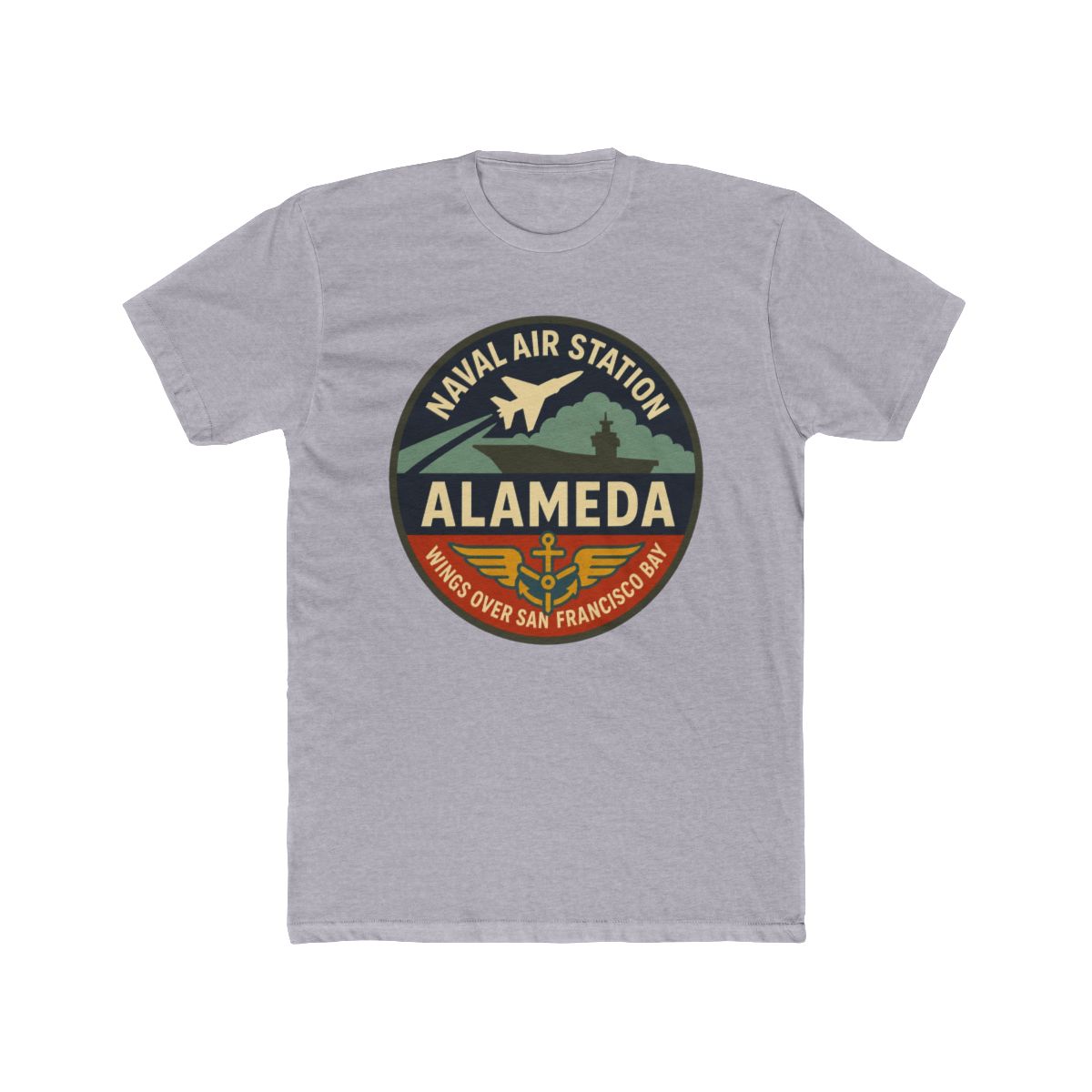Naval Air Station Alameda Vintage Military Patch T Shirt | Alemeda