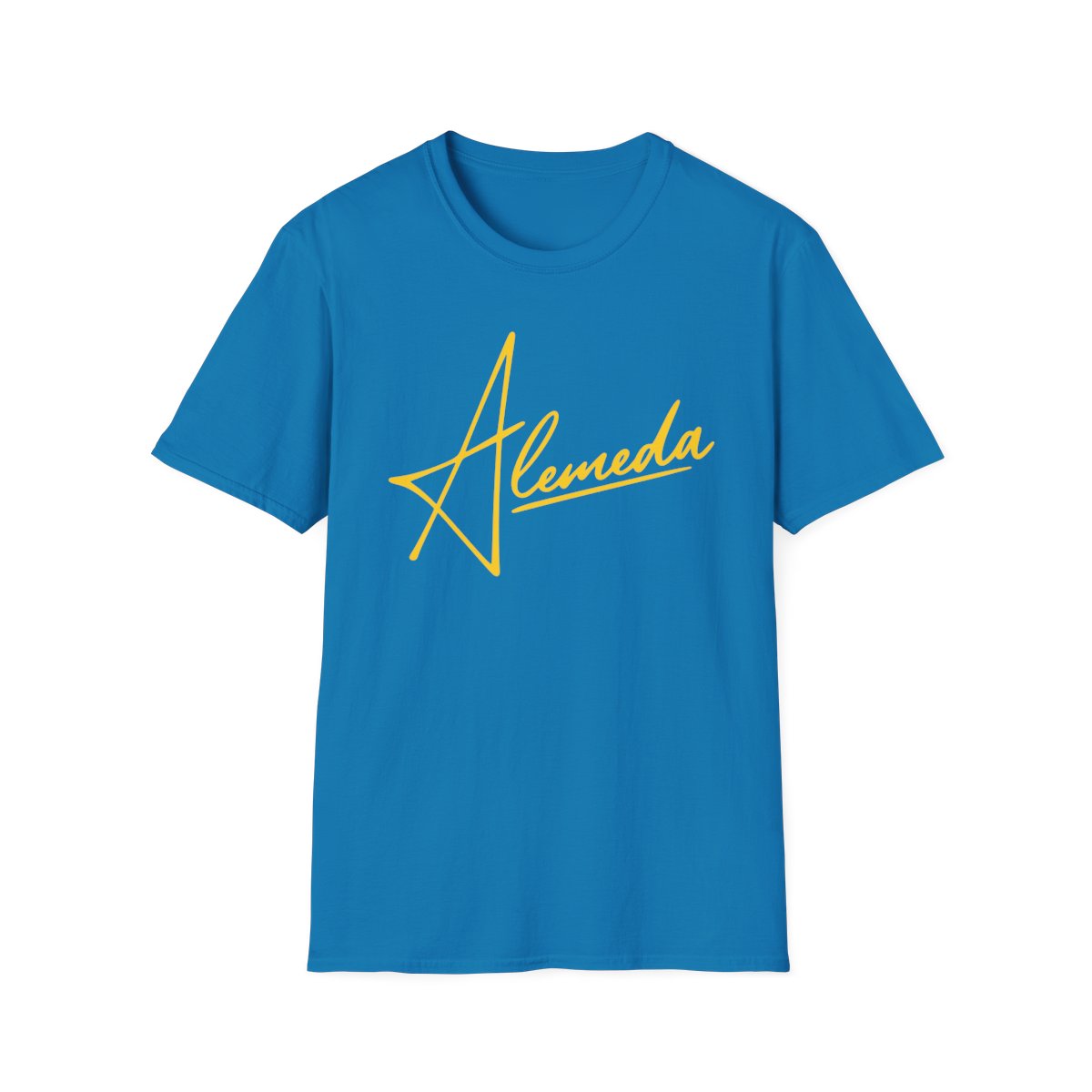 Alemeda Star Script T-Shirt | Alemeda Merch - alternate angle 2, merchandise