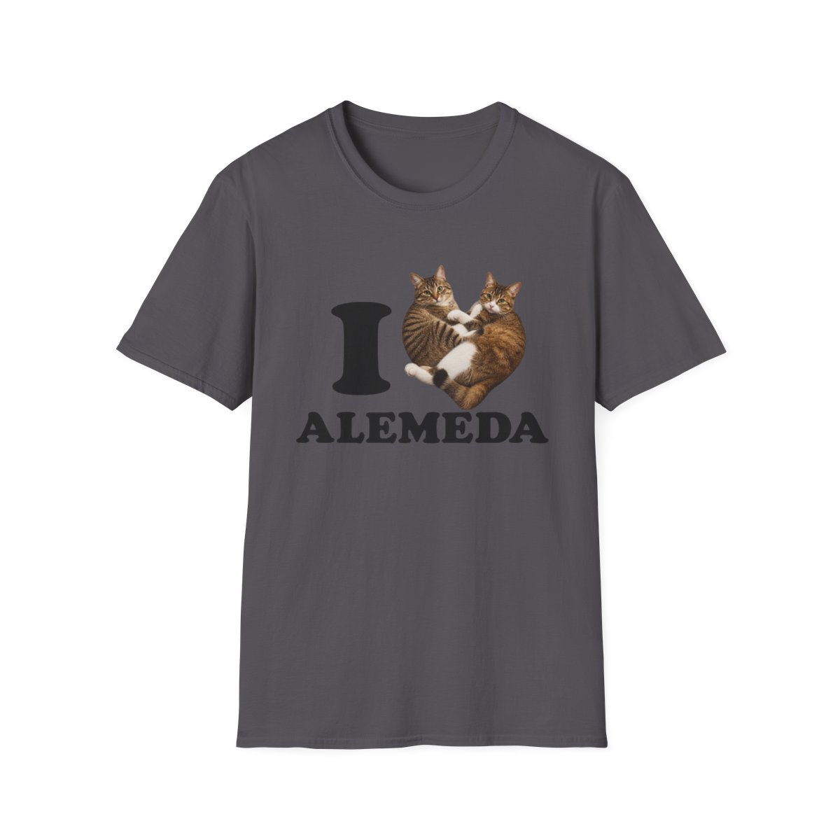 I Love Alameda Cats T-Shirt | Alemeda Merch - alternate angle 2, merchandise