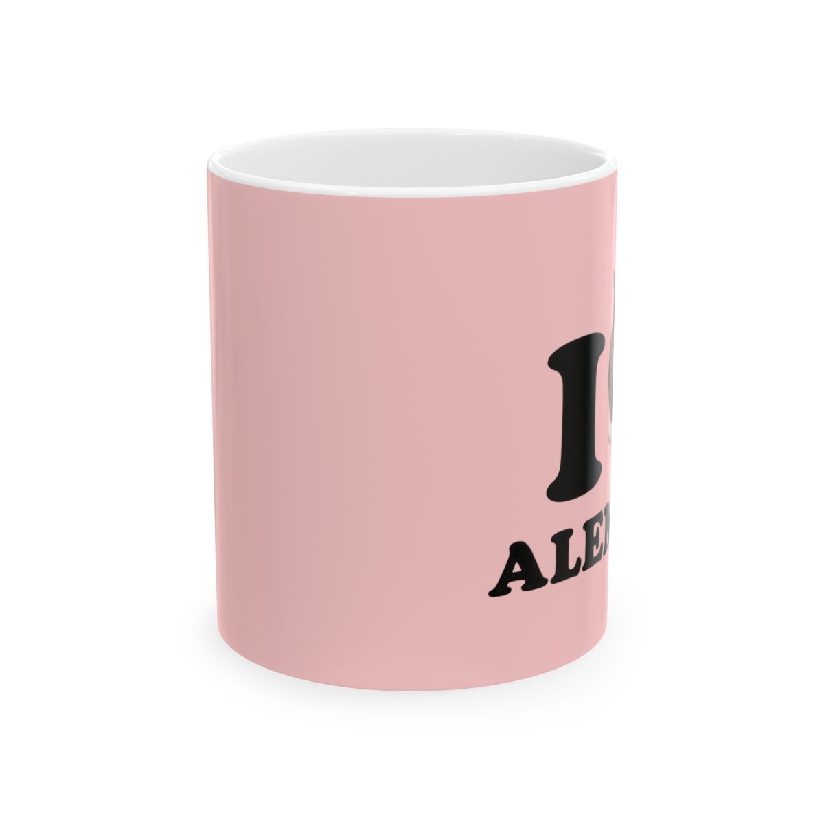 I Love My Al... Cat Design Ceramic Mug | Alemeda Merch - alternate angle 1, merchandise